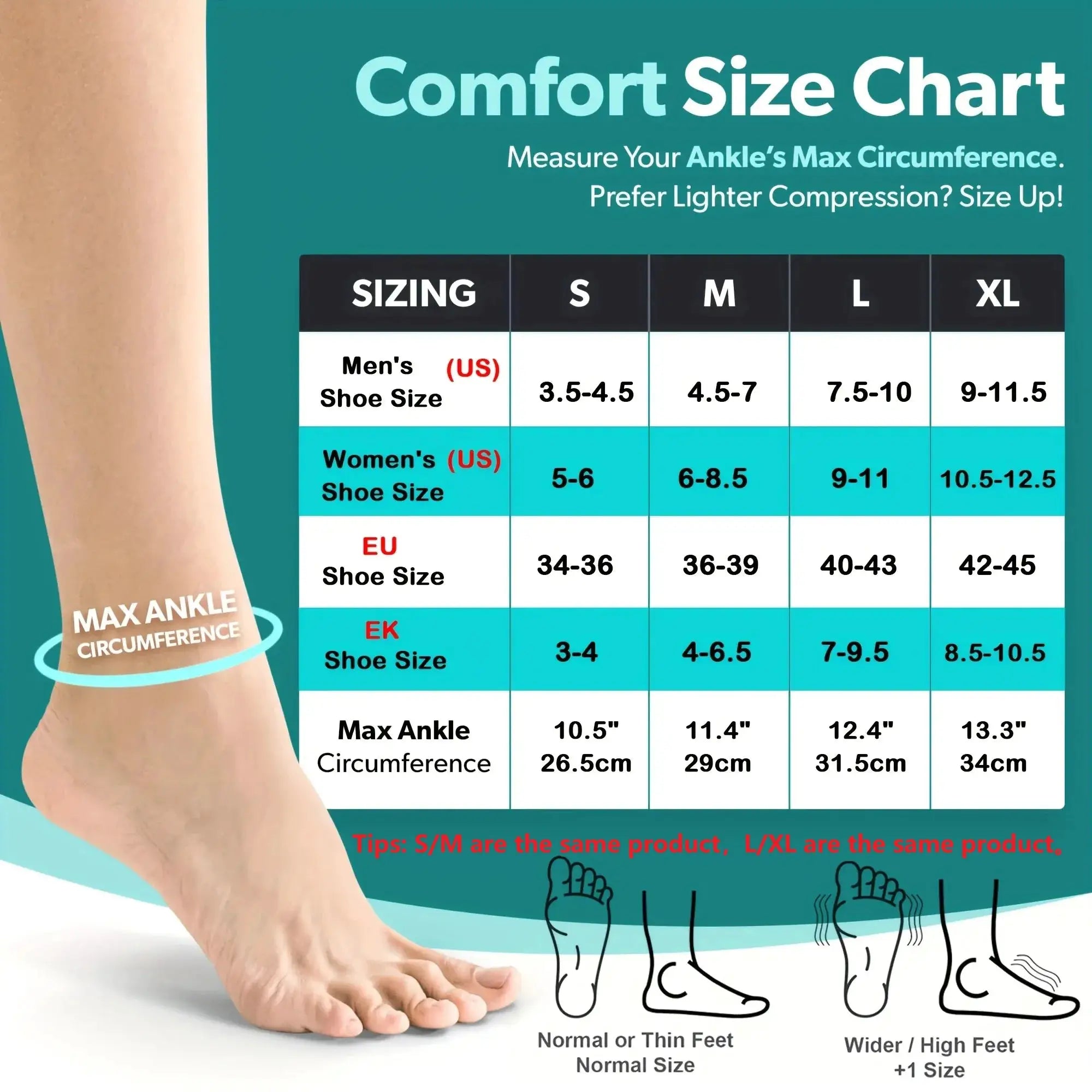 1 Pair Ankle Compression Socks Open Toe Foot Sleeves With Arch And Ankle Support For Neuropathy