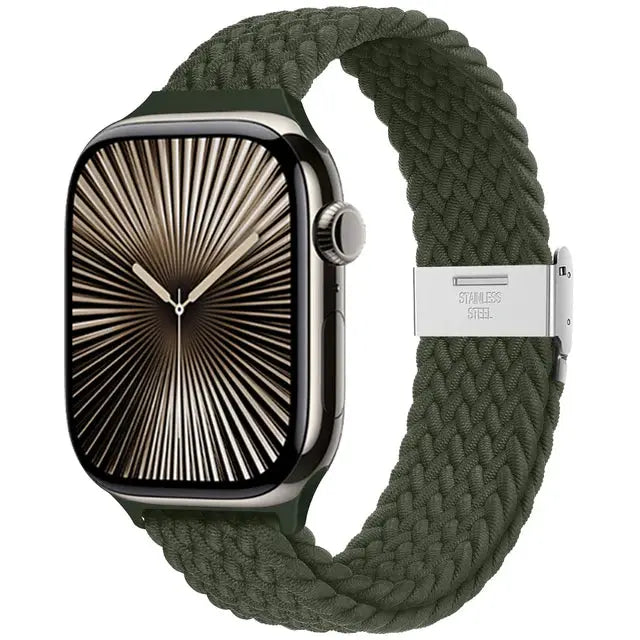 Strap For Apple watch band 46mm 45mm 44mm 49mm 40mm 41mm 42mm Braided loop correa bracelet iWatch series 10 8 9 7 5 2030