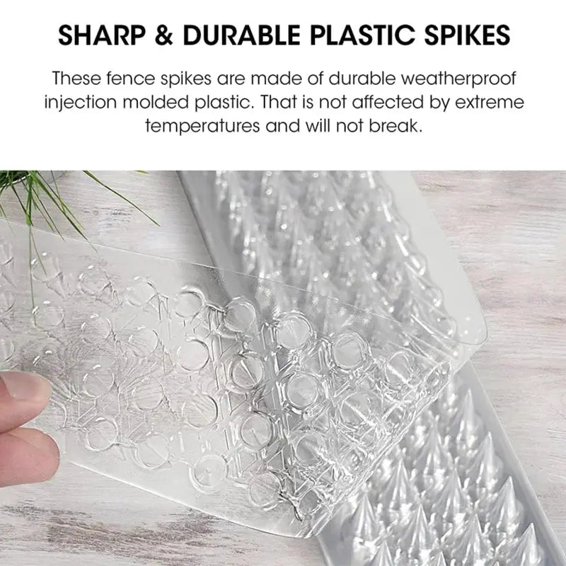 Transparent Plastic Bird Spikes Repeller For Gardens 10 20 30 Pcs Humane Deterrent Against Cats Pigeons Squirrels