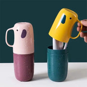 TravelEase Portable Toothbrush And Toothpaste Holder Hygienic Lightweight Travel Companion For On The Go