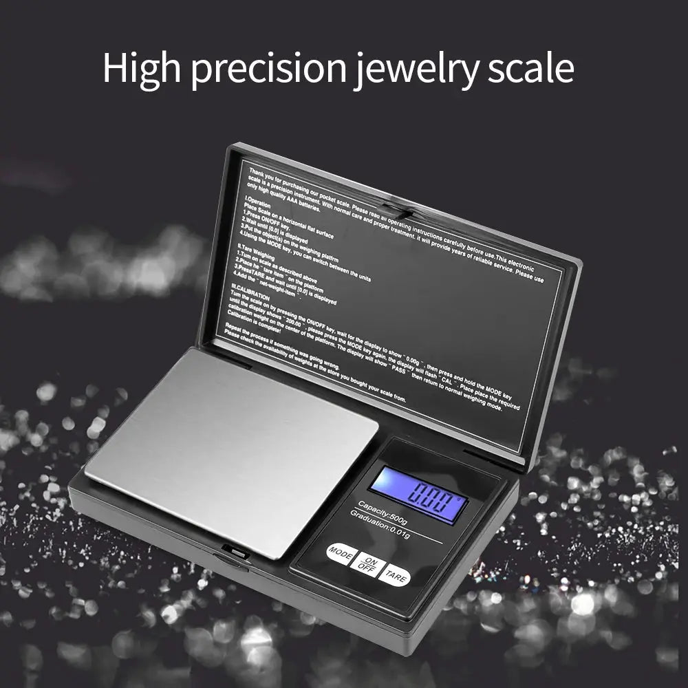 Etekcity Mini Jewelry Scale 0.01g Stainless Steel Pocket Digital Scale For Jewelry Gems Postage And Kitchen