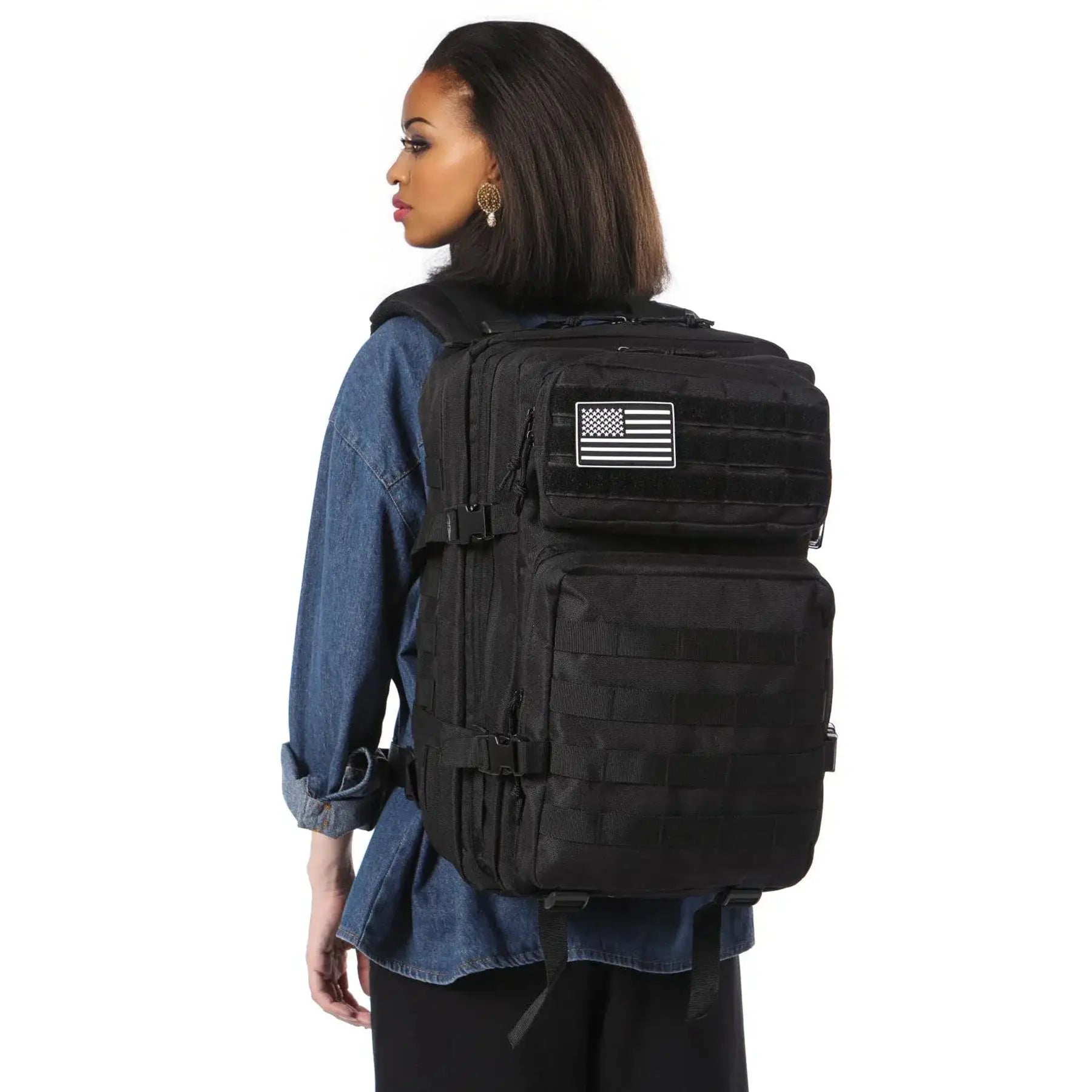 SummitGuard Tactical Backpack 25L And 50L With Ergonomic Curve Back System For Comfortable Hiking And Camping