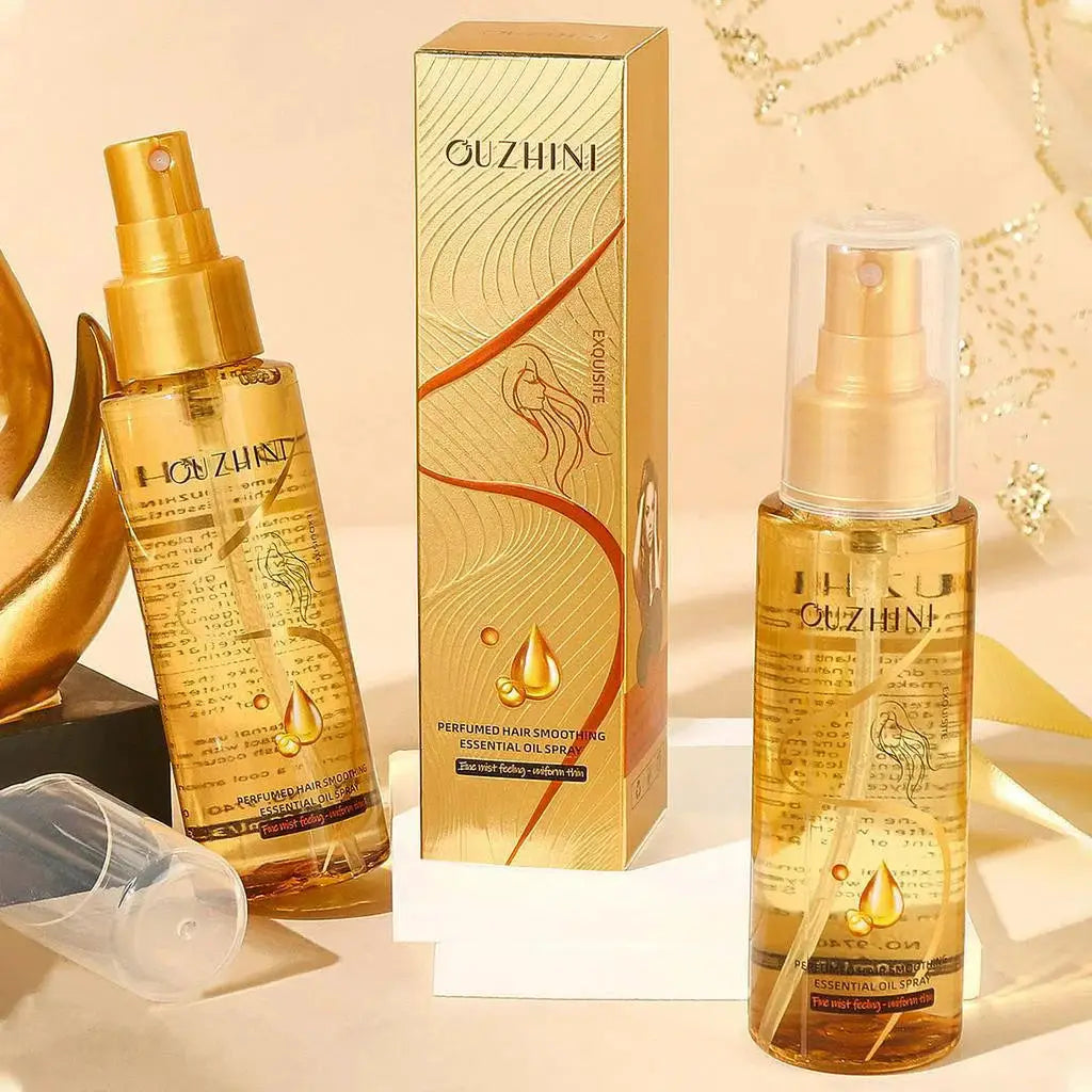 Deep Nourishing Hair Care Essential Oil Spray For Luster Repairing Damaged Hair And Frizz Control Fragrance