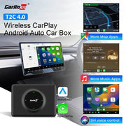 CarlinKit T2C 4.0 wireless CarPlay Android Auto car box for Tesla Model 3/Y, black compact unit