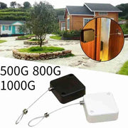Automatic sensor door closer by Simples Market; punch-free surface door stopper, black and white 2 pcs