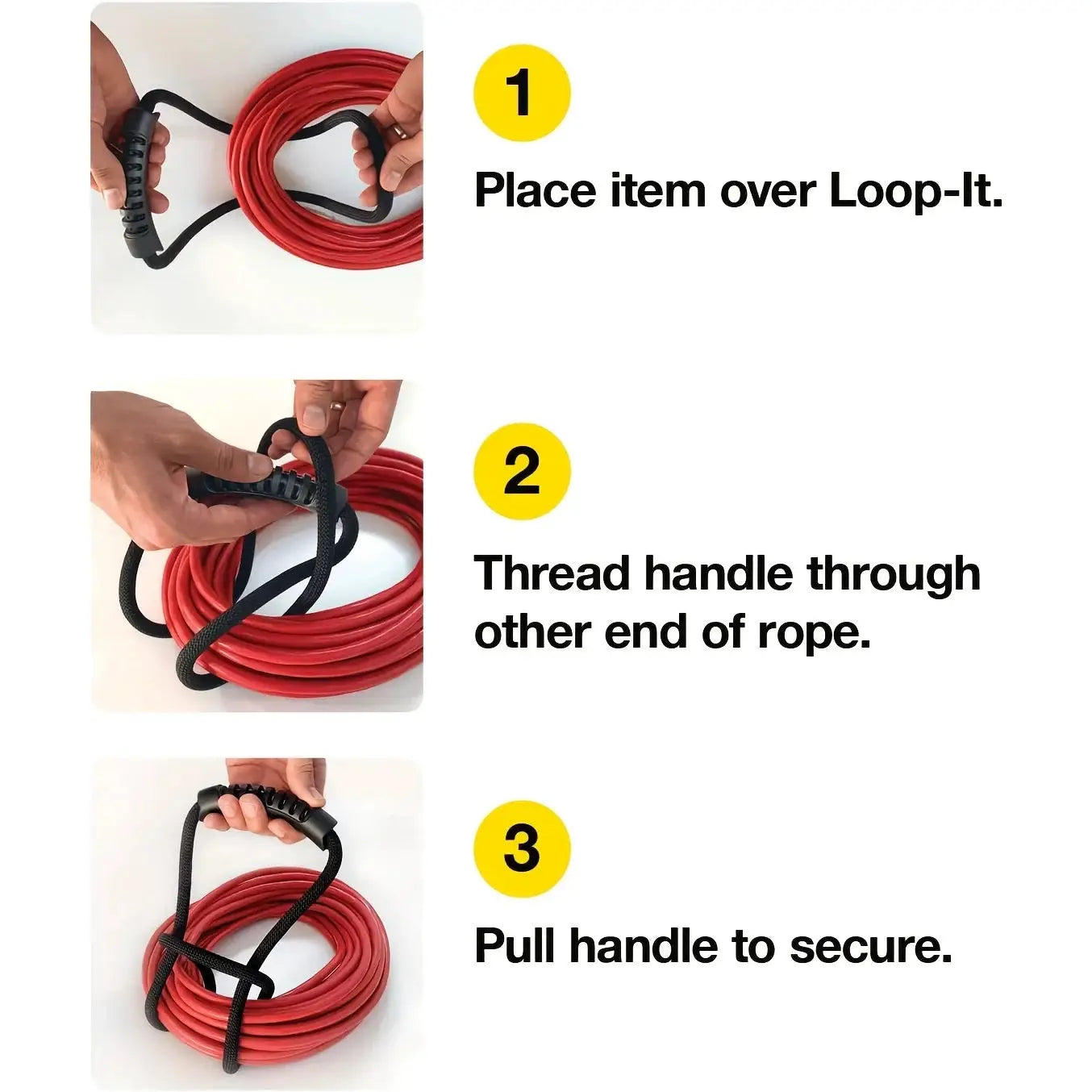 Storage Strap With Handle For Cords And Hoses Cord Organizer And Air Water Hose Holder For Home Garage Boat RV