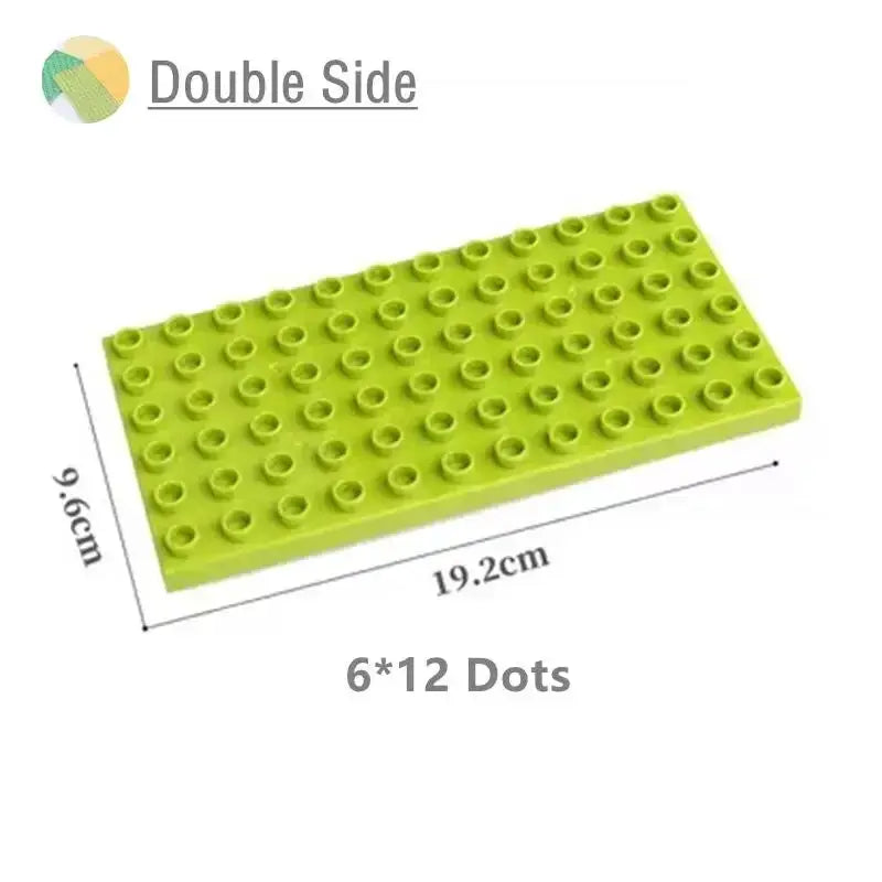 9 Sizes Big Building Plastic Blocks Base Plates Compatible With Large Bricks And Assembly Figures For Kids Toys