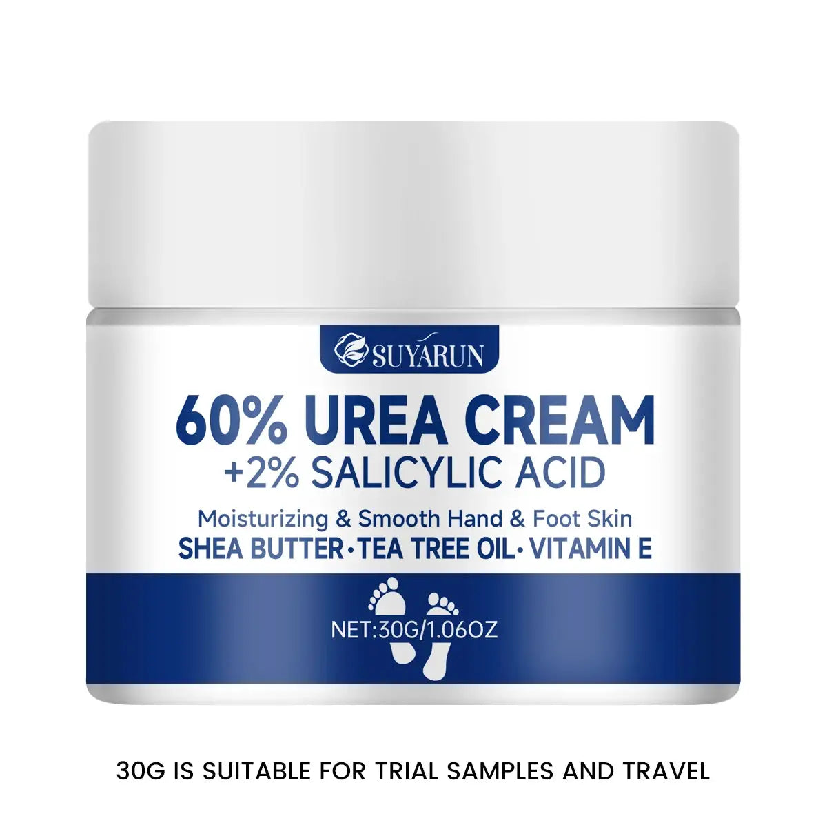 Suyarun 60 Percent Urea Foot Cream For Intense Moisturizing Treatment Cracked Heels And Dry Skin Callus Removal