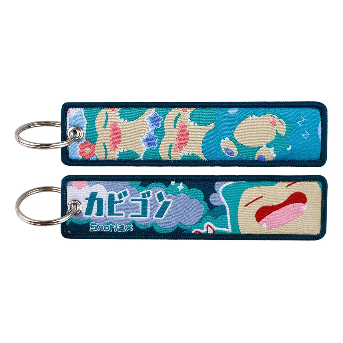 Gengar and Mewtwo Anime Keychain Zinc Alloy Double Sided Key Tag for Keys Car Motorcycle Gift for Men Women