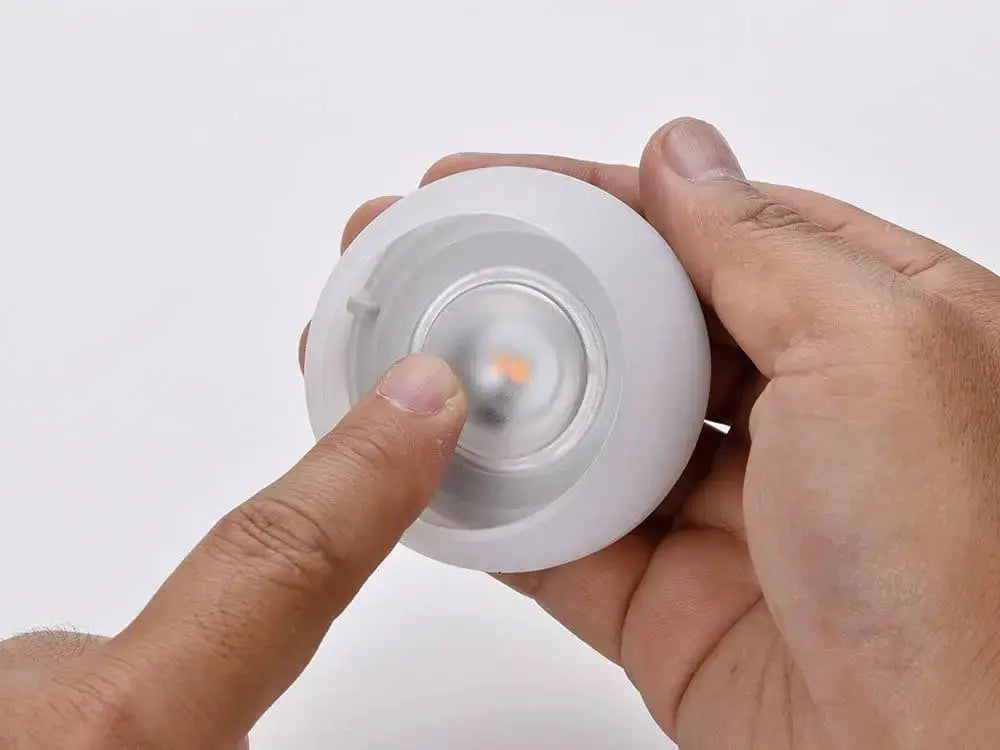 Super Mini Retro Snow camping lantern, white circular USB rechargeable tent light with hanging hook