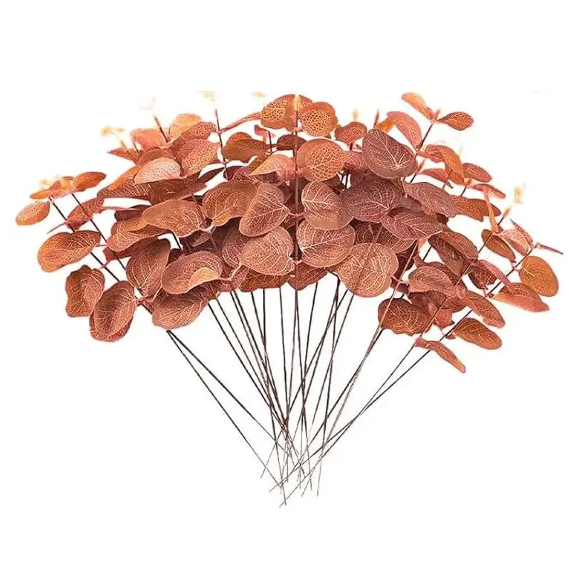 5 10 20 Pcs Eucalyptus Leaf Stems Artificial Green Plants For Living Room Decor Wedding Bouquets Vases Centerpieces