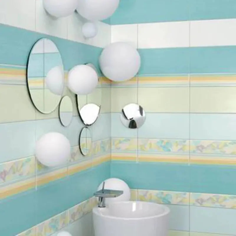 LED glass white ball ceiling light fixtures by Simples Market; minimalist bathroom globe lighting