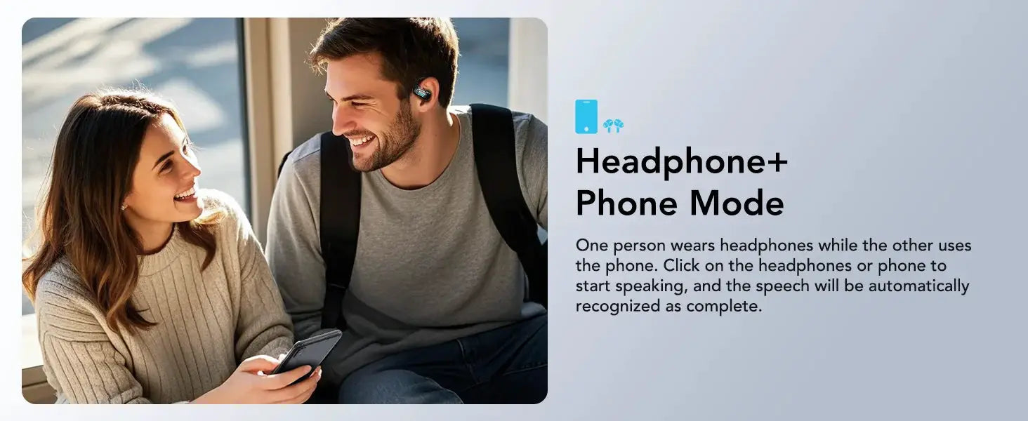 Simples Market ERAZER X8 AI Translator Earbuds, blue wireless Bluetooth 5.4 earbuds with mic