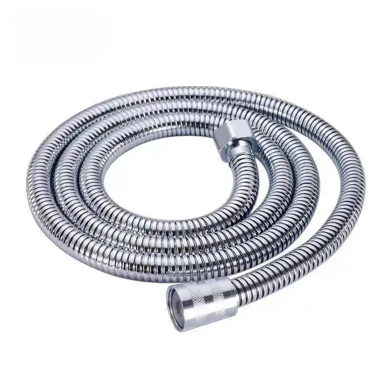 Stainless Steel Flexible Shower Hose 1.5m 2m Black Silver Bath