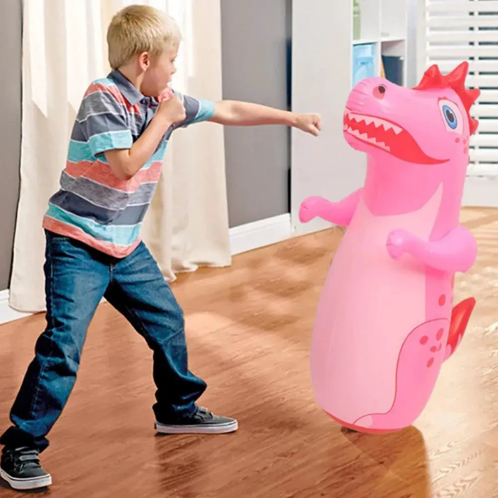 Gowinbaby Kids Inflatable Standing Punching Boxing Bag Tumbler For Stress Relief Outdoor Training