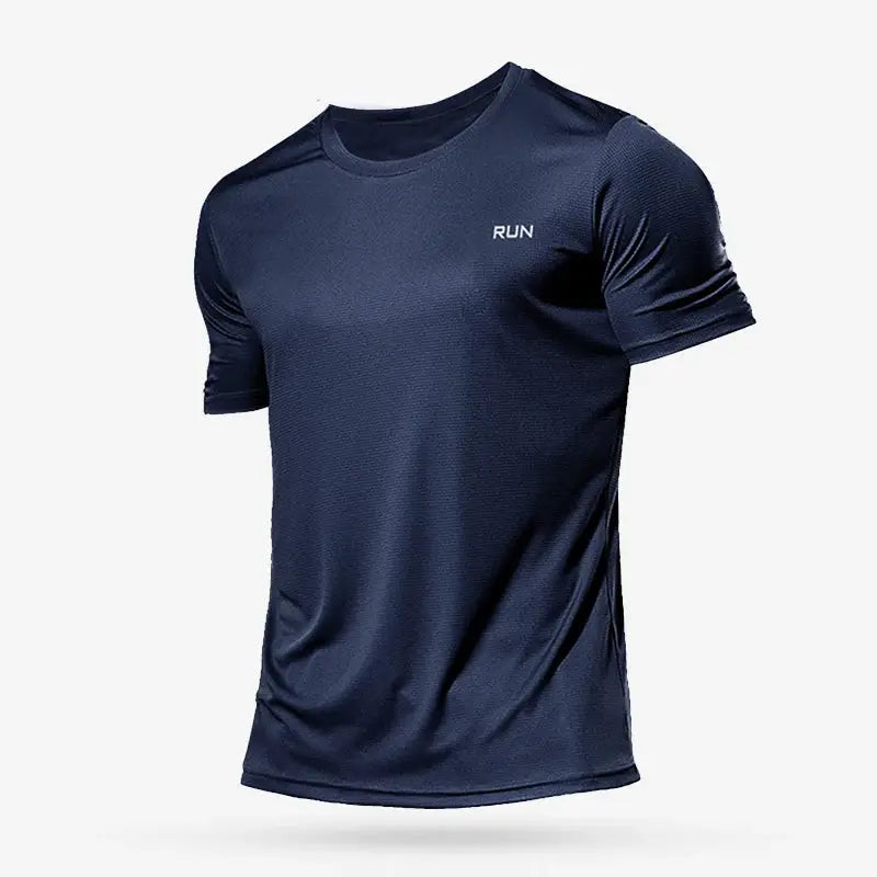 Summer Mens Quick Dry Running And Bodybuilding Shirt Gym Fitness Top Short Sleeve Oversized Jersey