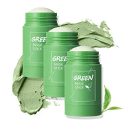 Green tea clay mask sticks, 3-pack, green, Simples Market