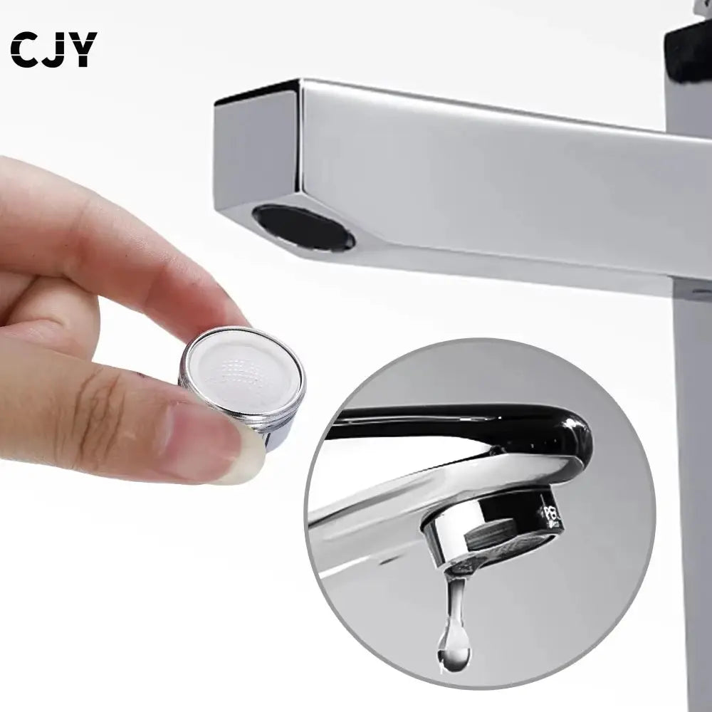 Faucet aerator replacement, chrome water-saving nozzle with replaceable filter for kitchen and bathroom, CJY by Simples Market
