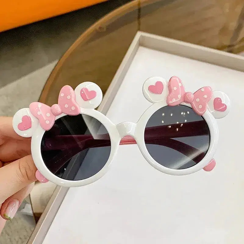 UV400 Cartoon Sunglasses For Kids Boys Girls Lightweight Plastic Frame Sun Protection Outdoor Shades