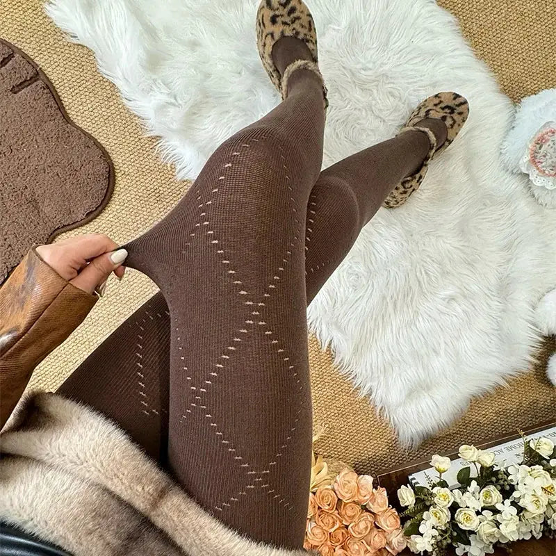 LunaWeave Autumn Winter 100D High Waist Opaque Tights For Women Silky Comfort And Flawless Coverage