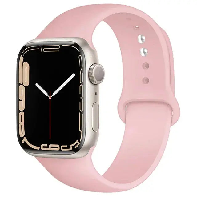 Silicone Band For Apple Watch straps 49mm 40mm 44 mm 45mm 46mm 42mm 41mm 38mm sports bracelet iWatch series 10 9 8 3 SE ultra 2