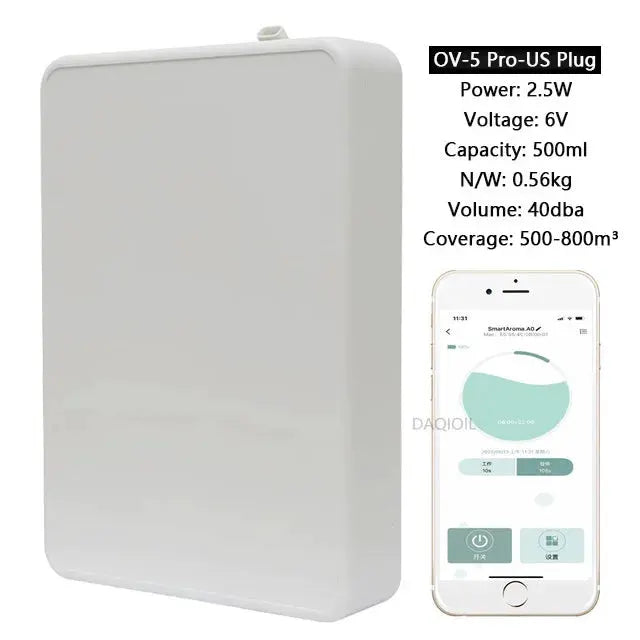 500ML Capacity Smart Scent Air Machine Waterless Essential Oil Diffuser For Home Office And Professional Air Freshener