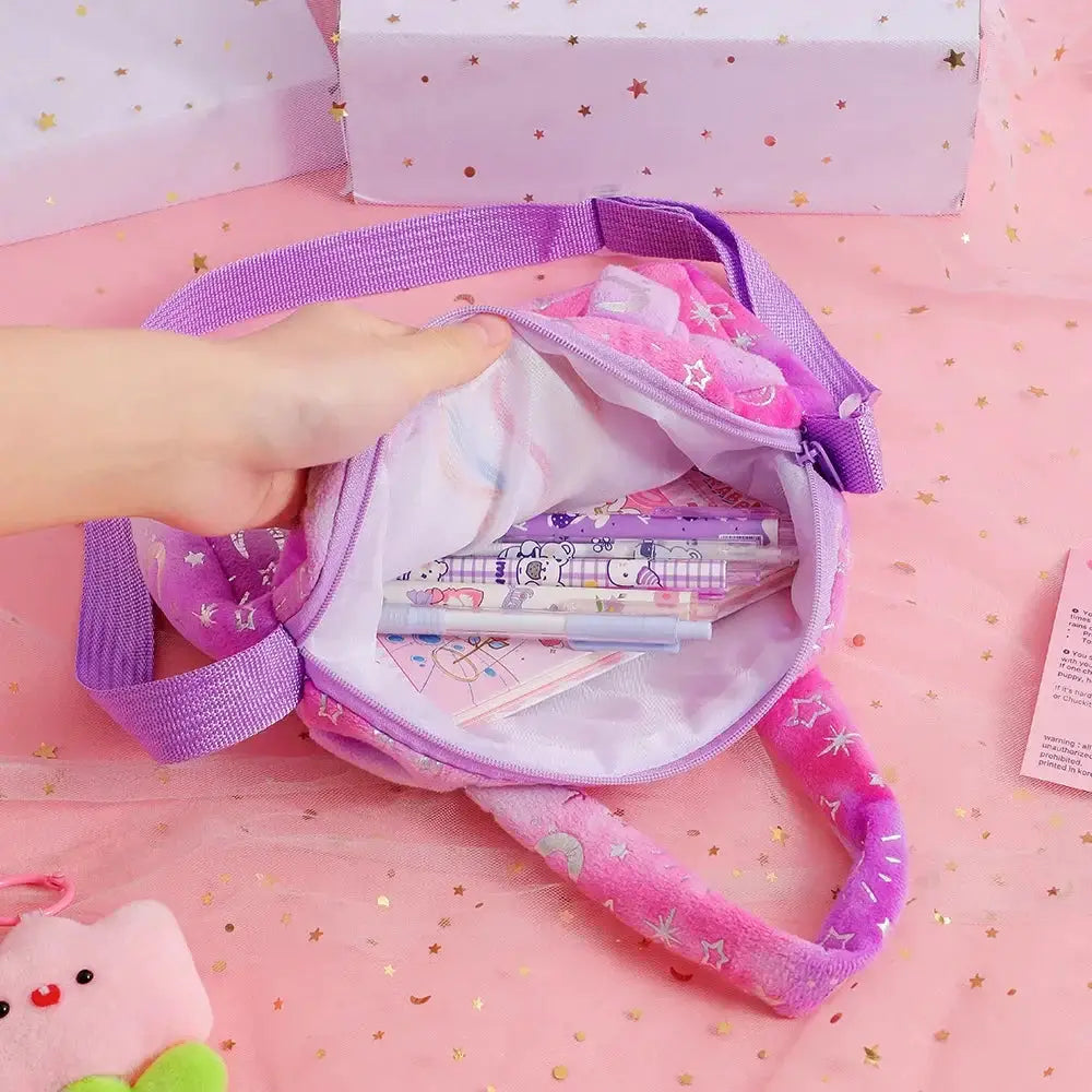Fashion Sweet Unicorn Crossbody Handbag For Girls Cute Kid Bag Birthday Party Gift Little Girl Purse