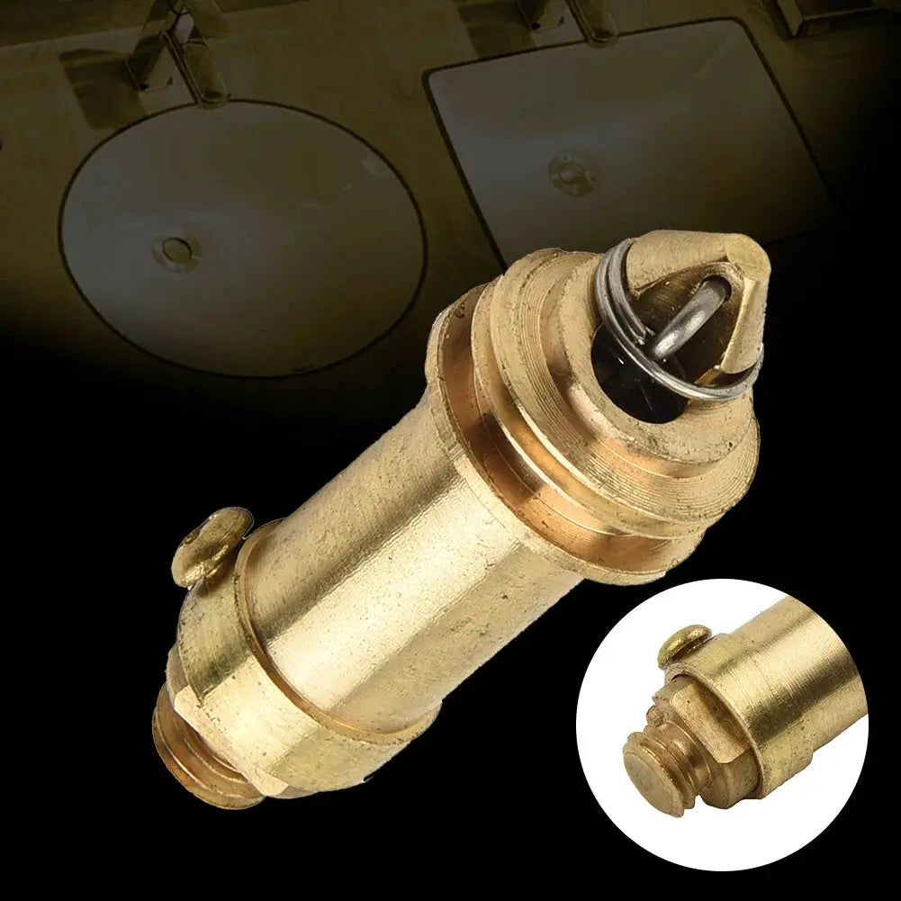 Simples Market brass waste pop-up plug for basin sink with spring-loaded click-clack valve