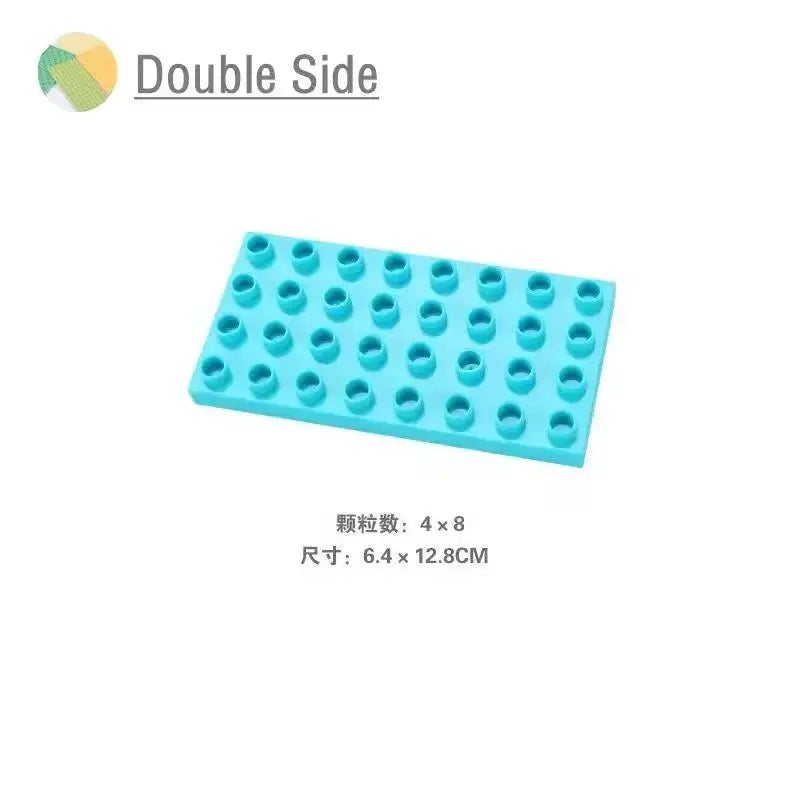 9 Sizes Big Building Plastic Blocks Base Plates Compatible With Large Bricks And Assembly Figures For Kids Toys