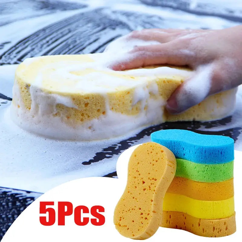 AutoCare Car Wash Sponge Honeycomb Large High Density Foam For Rich Foam And Gentle Scratch Free Detailing