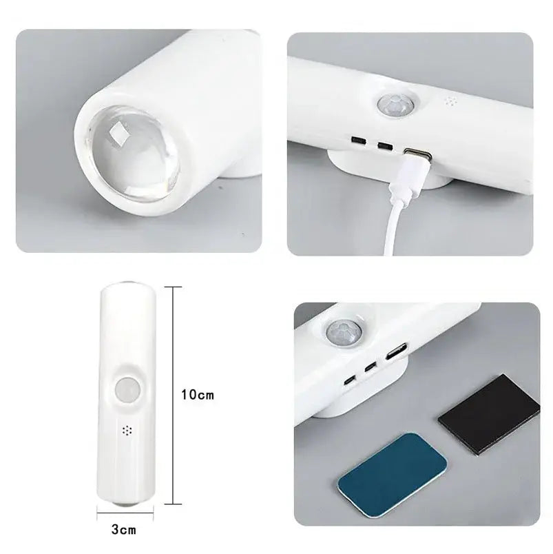 Smart RGB Gradient Night Light Magnetic Motion Sensor Rechargeable Wall Lamp Bedroom Bathroom Closet Garden Home Decor