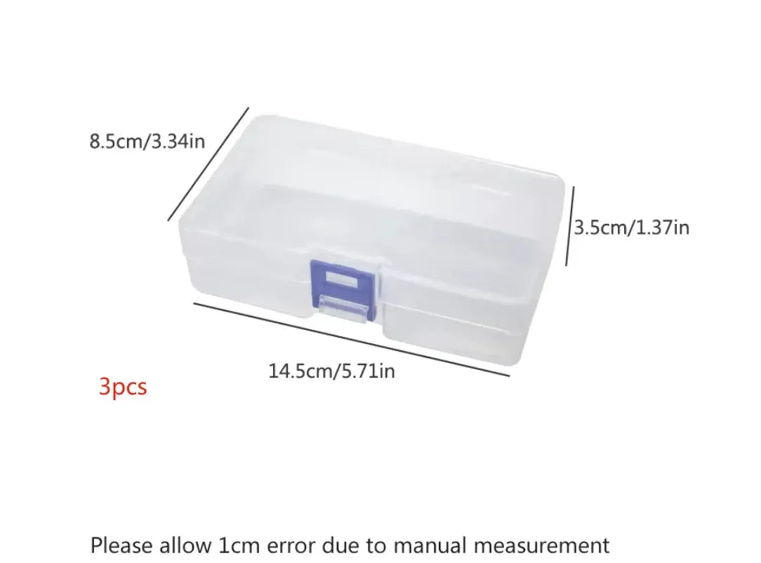 5 Transparent Plastic Storage Boxes For Small Items Craft Supplies And Hardware Organization