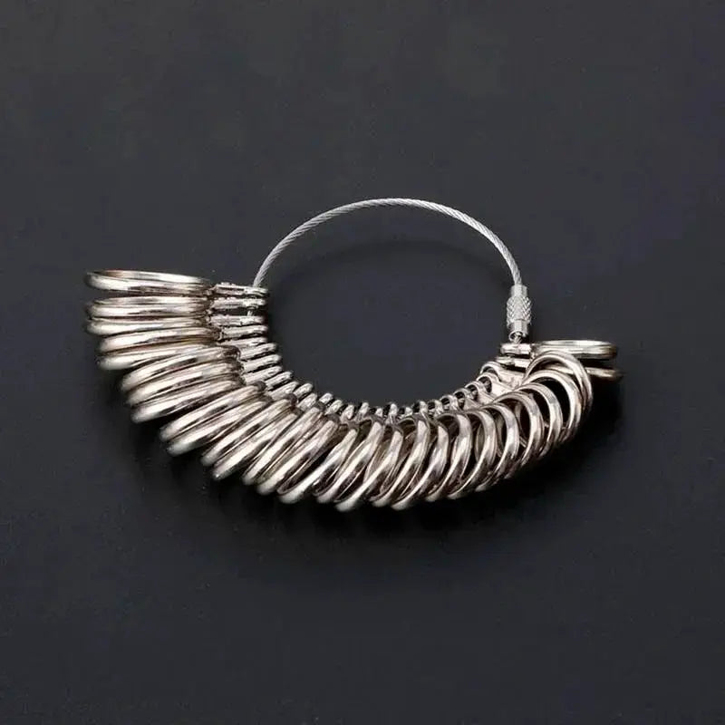 Metal Ring Sizer Measuring Tool Set Gauge Mandrel For Jewelry Making Ring Size Gauge Fitting