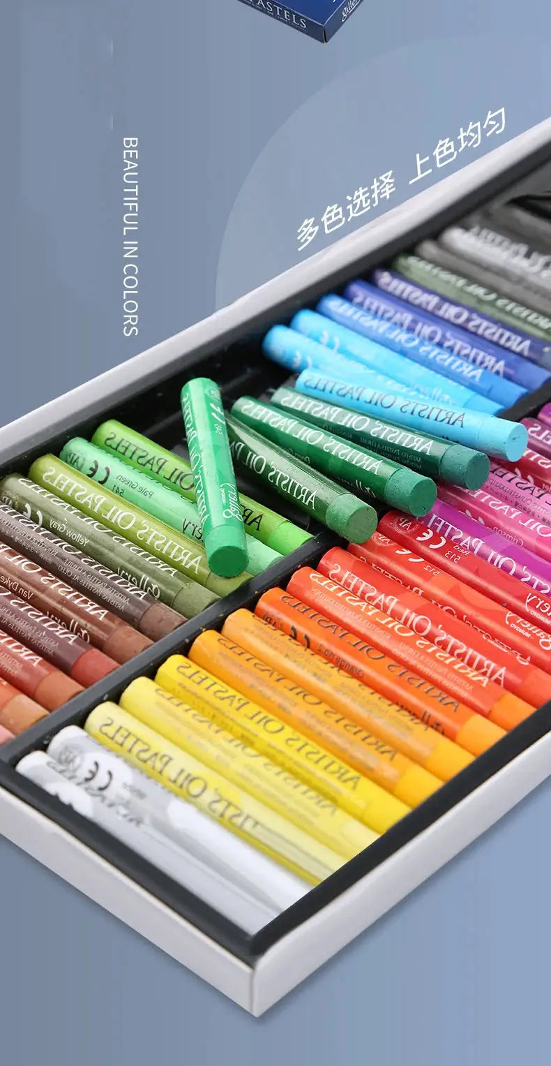 MUNGYO artist oil pastel set with vibrant multicolor sticks in a white box
