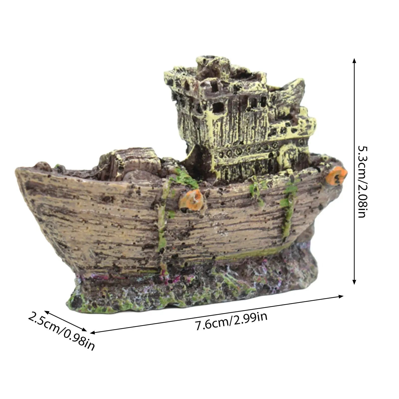 Artificial Bridge Resin Landscape Decoration for Fish Tank Aquarium Ornament and Cave Habitat