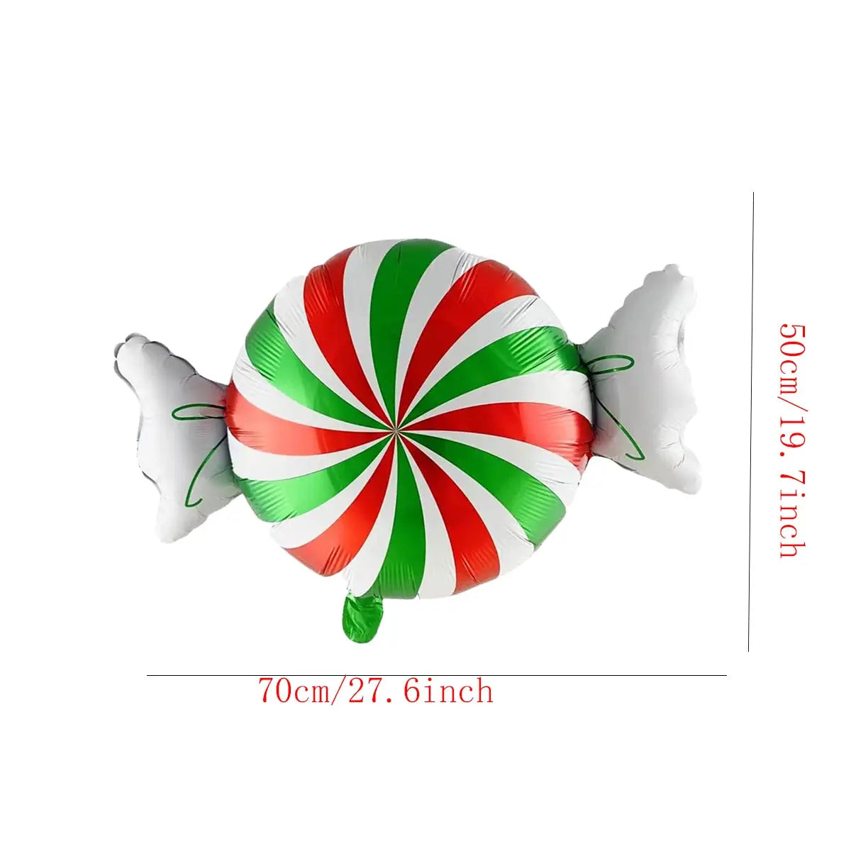 Red And Green Christmas Ball Foil Balloons 2 Pack Party Decorations For Home And Store