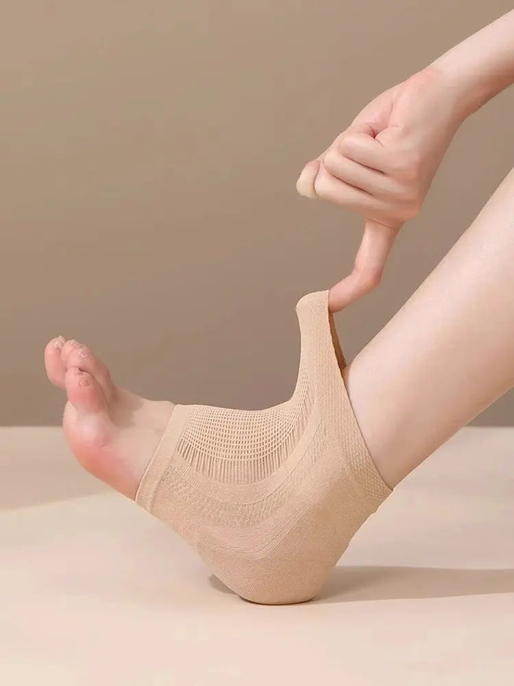 High Elastic Crack Proof Socks Cover For Moisturizing Heels Silicone Heel Socks For Dry Cracked Skin And Callus Repair