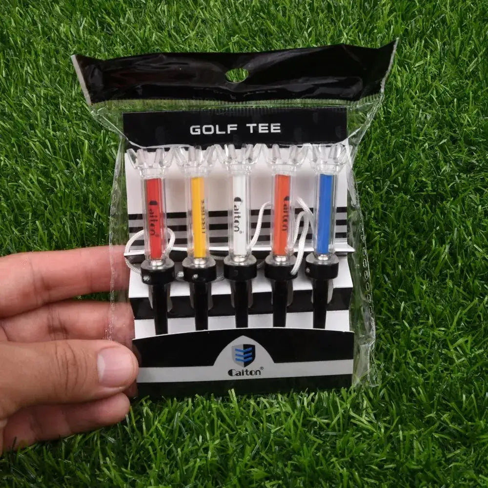 Caiton 5pcs Magnetic Plastic Golf Tee Set With 360 Degree Bounce For Stable Tee Shots
