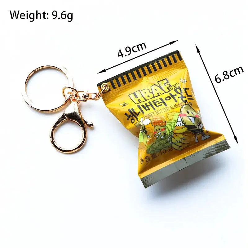 Simulation Instant Noodles Keychain Pendant For Bags Keys And Phones Cute Mini Snack Accessory Great New Year Gift