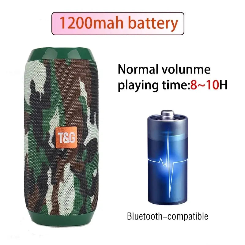 Wireless Portable Bluetooth Speaker With FM Radio And Subwoofer Hands Free Calling Music Sound Box