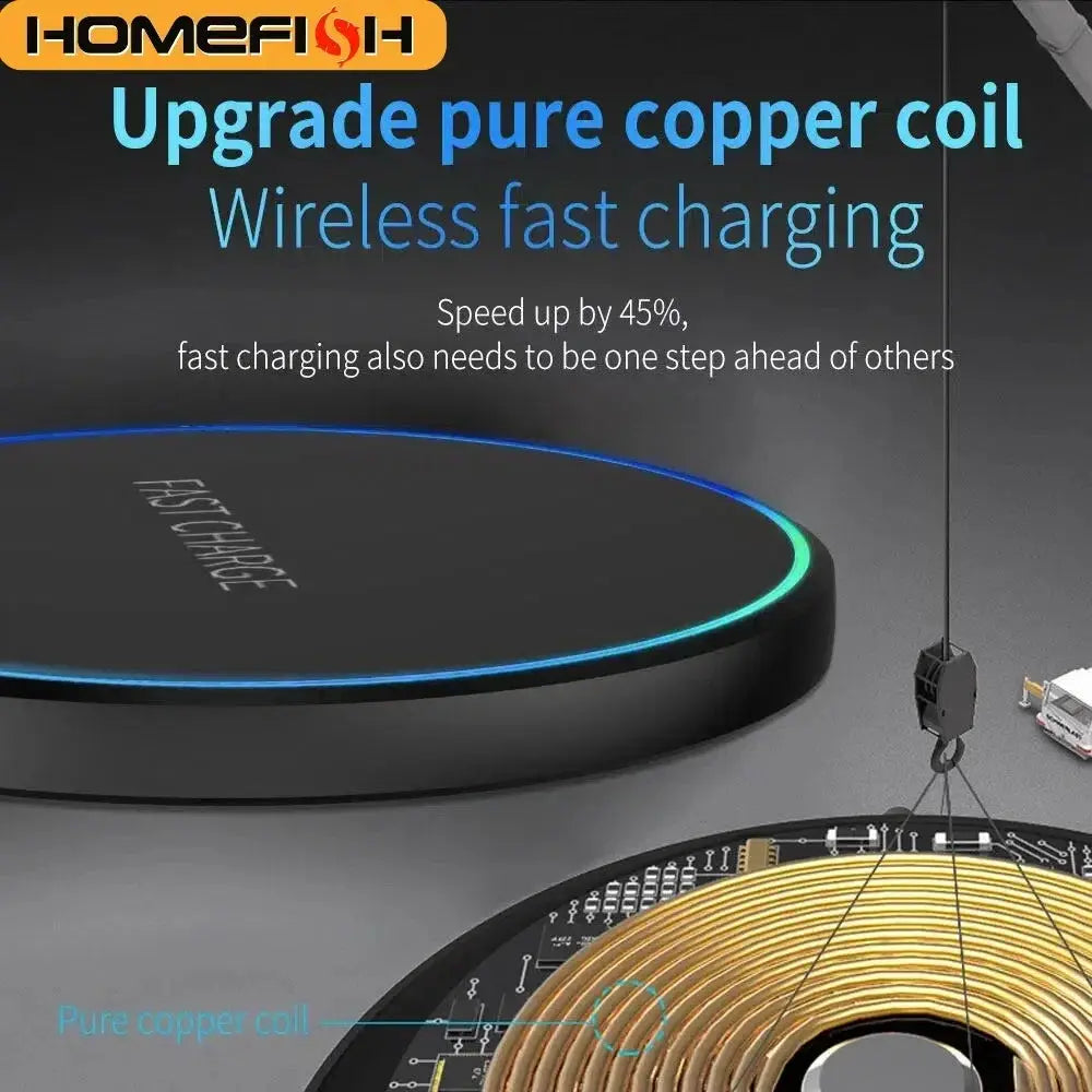 Wireless Charger For Phone iPad Watch And Earphones Induction Fast Charging Pad Dock Station