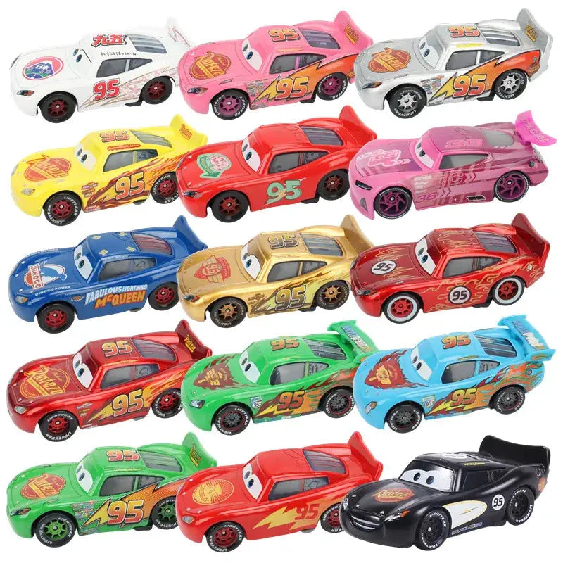 Disney Pixar Cars One Fifty Five Scale Diecast Lightning McQueen And Mater Metal Car Model Collectible Toy