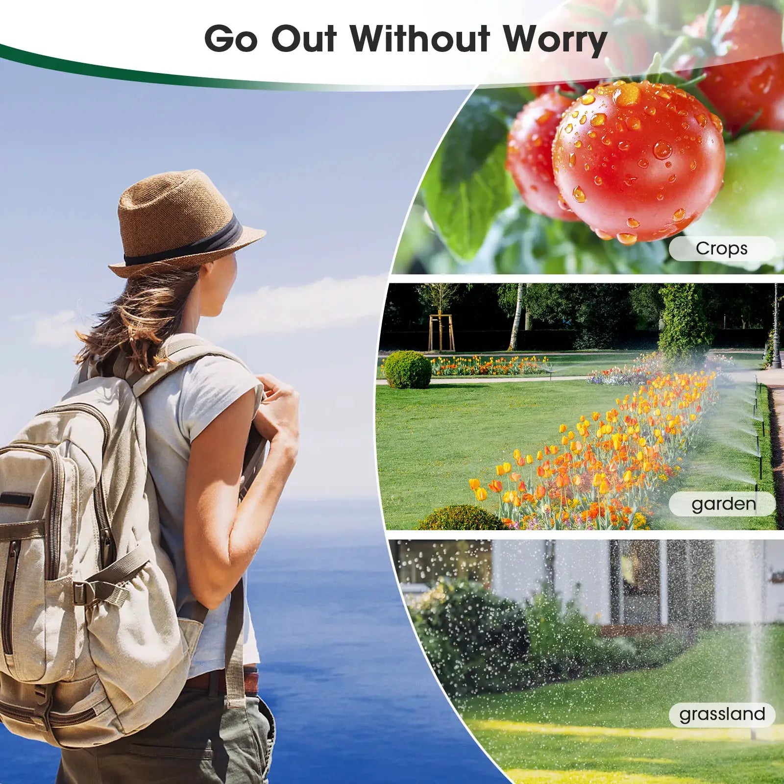 Insoma 2 Zone Sprinkler Timer Programmable Garden Hose Timer Water Saving Irrigation Controller IPX5