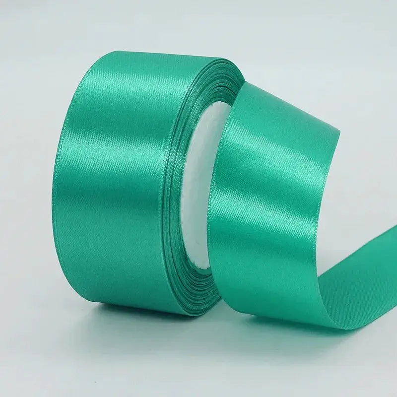 22 Meters Satin Ribbon Assorted Colors 6mm Wide 100 Percent Polyester Gift Wrap Craft Bow