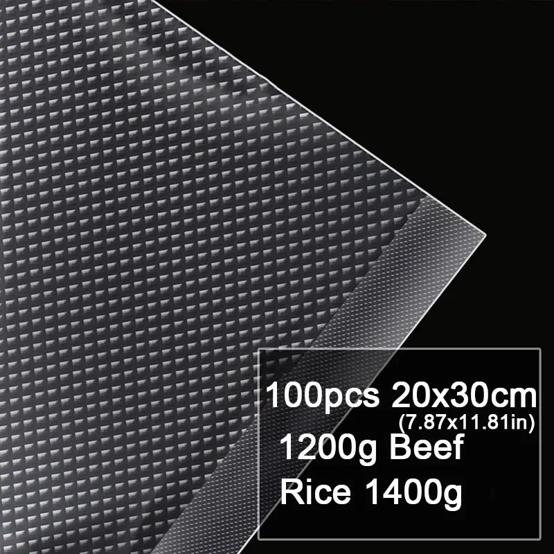 100 Count Vacuum Sealer Bags For Sous Vide Kitchen Storage BPA Free