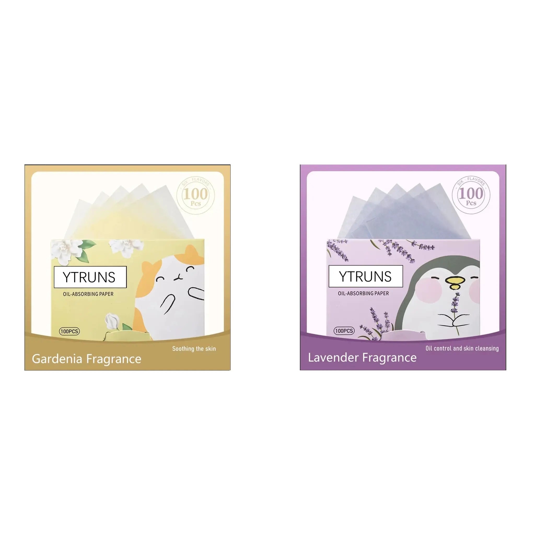 Fragrance Oil Absorbing Blotting Papers 100 Count Gardenia Chamomile Lavender Rose Bamboo Charcoal For Men And Women