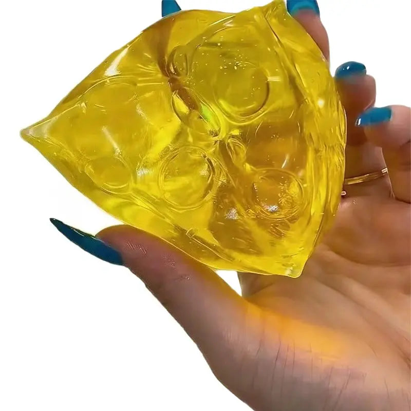 Squishy Honey Cheese Square Mochi Squeeze Toy for Adults Anti Stress Fidget and Sensory Toy with Super Soft Texture