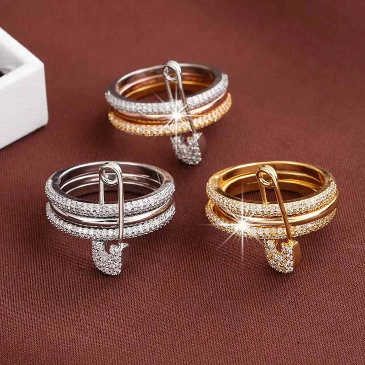 Stacked Ring Jewelry Fashion Trend Street Style Gift For Friends Birthday Party Surprise Ring