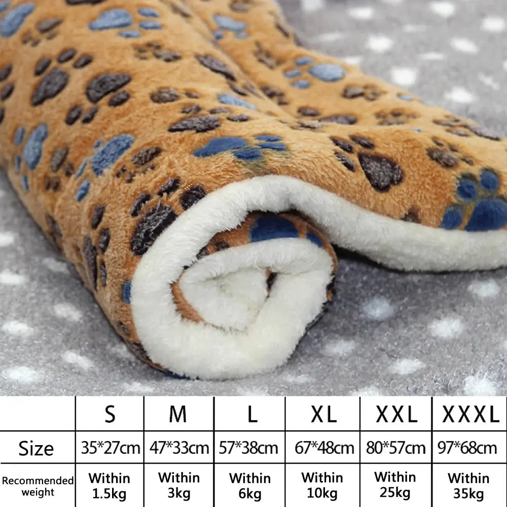 Thick Flannel Pet Mat Bed For Dogs And Cats Soft Sleeping Mat Blanket For Puppies And Kittens