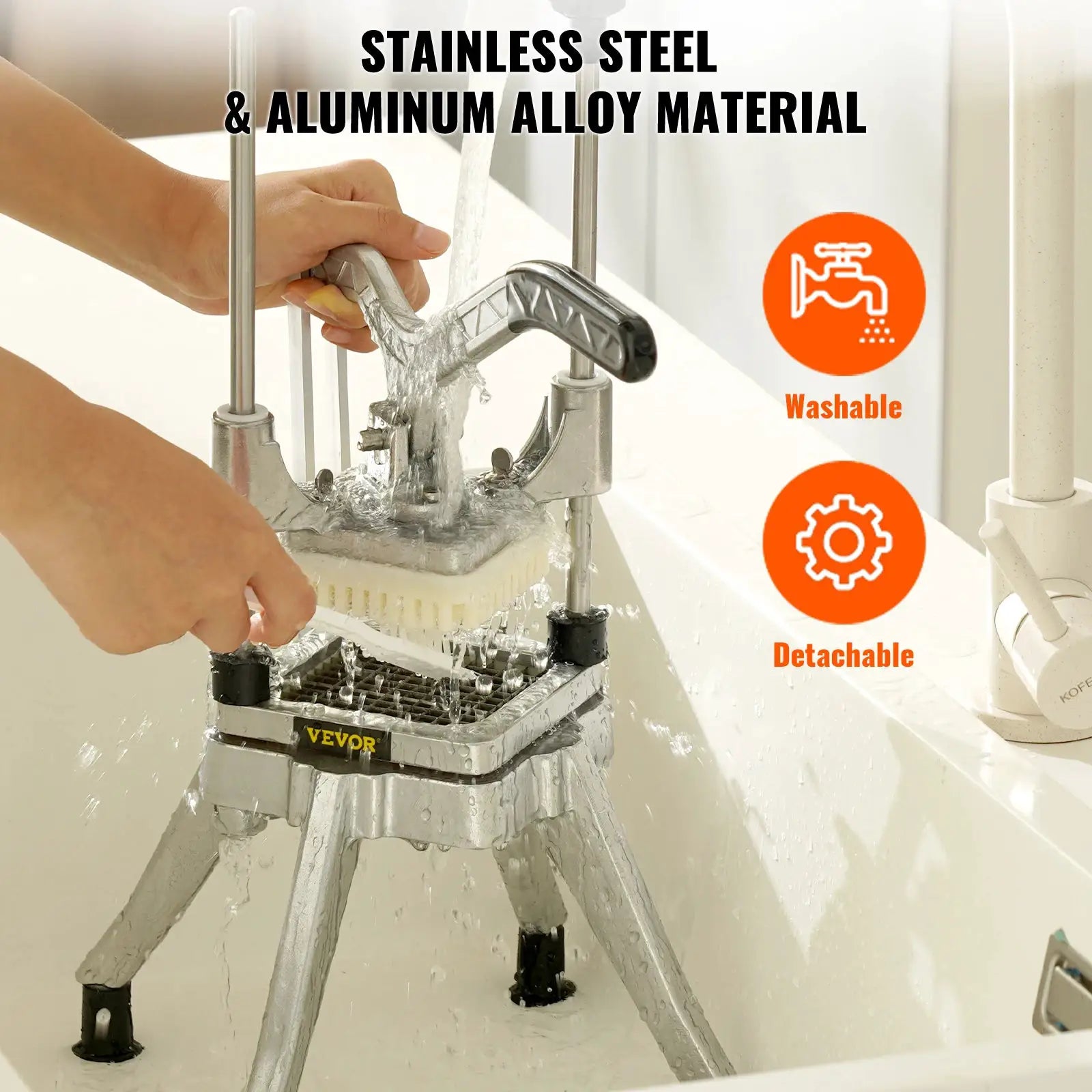 French Fry Cutter Onion Slicer Stainless Steel Vegetable Dicer